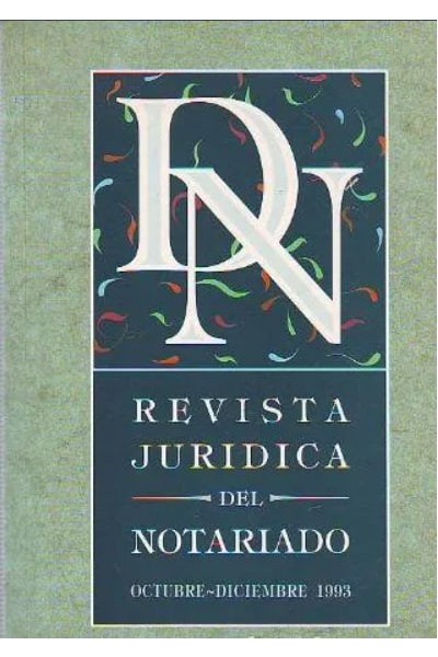 REVISTA JURIDICA DEL NOTARIO NÚM (8) OCTUBRE-DICIEMBRE 1993